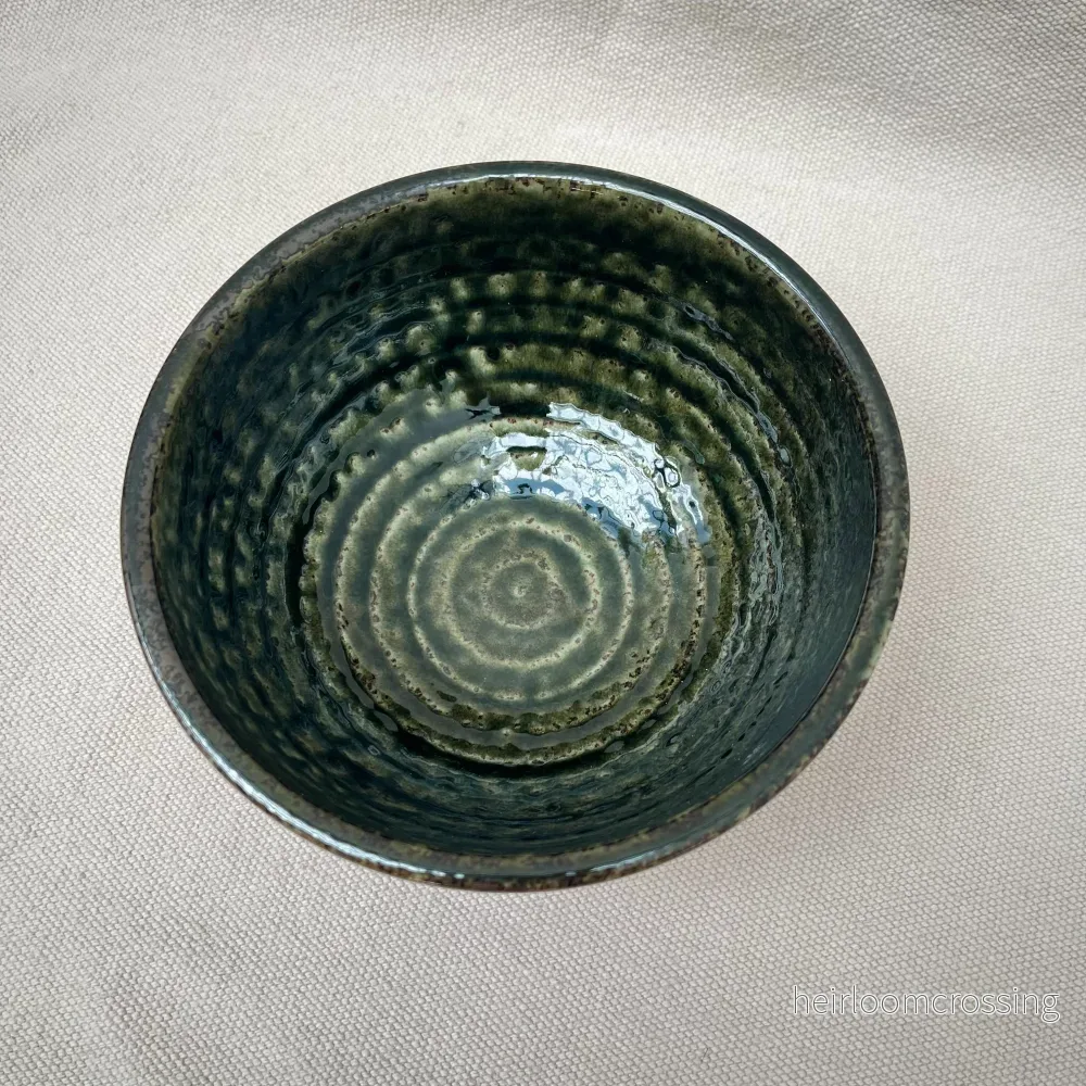 Donburi-skål grön-brun "Rokube" - Bild 2