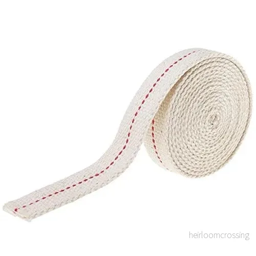 Extra veke till oljelampa 10 mm bred 1,9 meter lång Extra veke till oljelampa 10 mm bred 1,9 meter lång