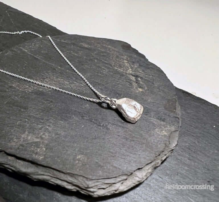Silverhalsband med berlock Nugget-1 - Bild 2