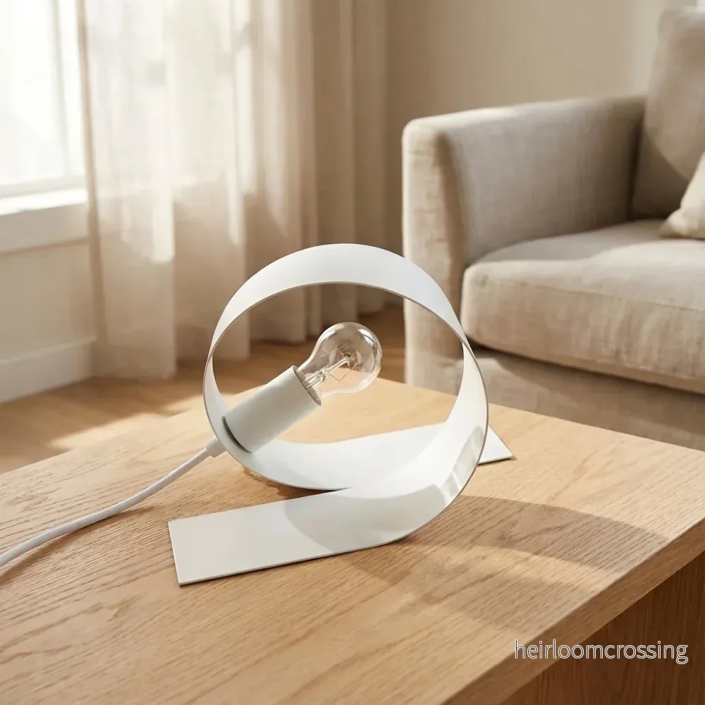 Minimalistisk Loop-bordslampa – Modusol