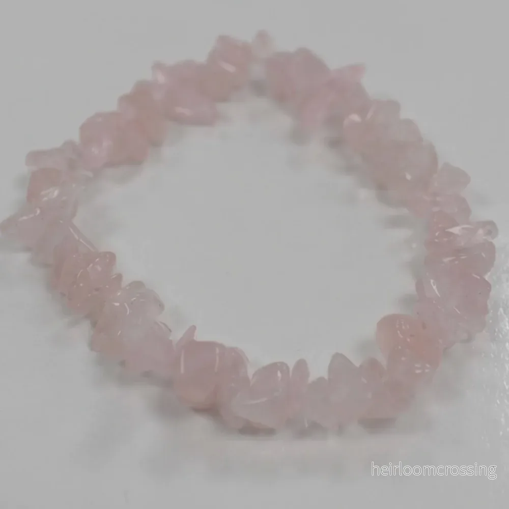 Rosenkvarts Chips Armband