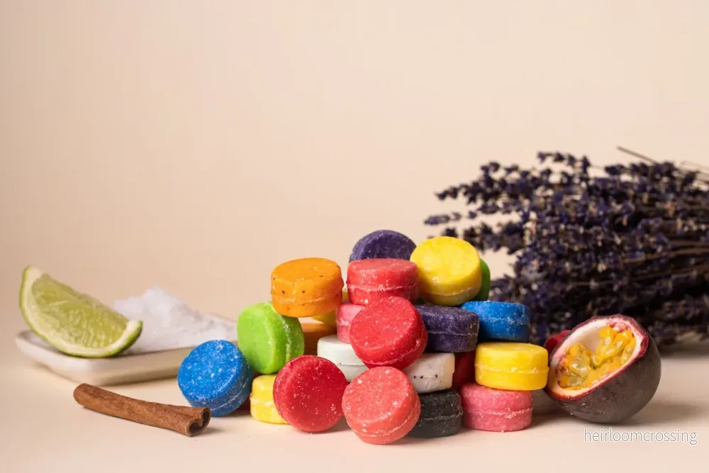 Paket med 6 olika schampobars från HappySoaps