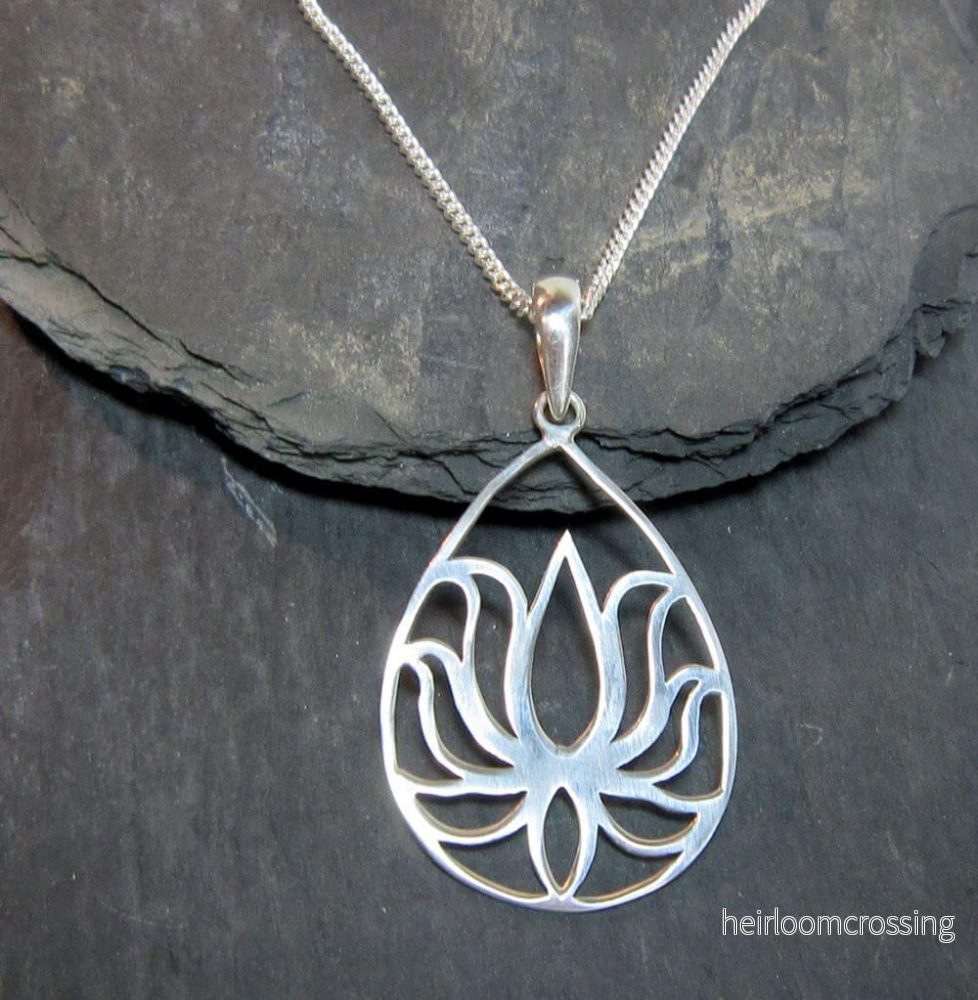 Silverhalsband Lotus - Bild 2