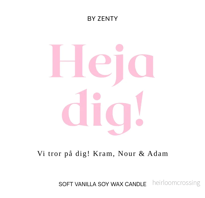 Personalised Heja Dig Scented Candle