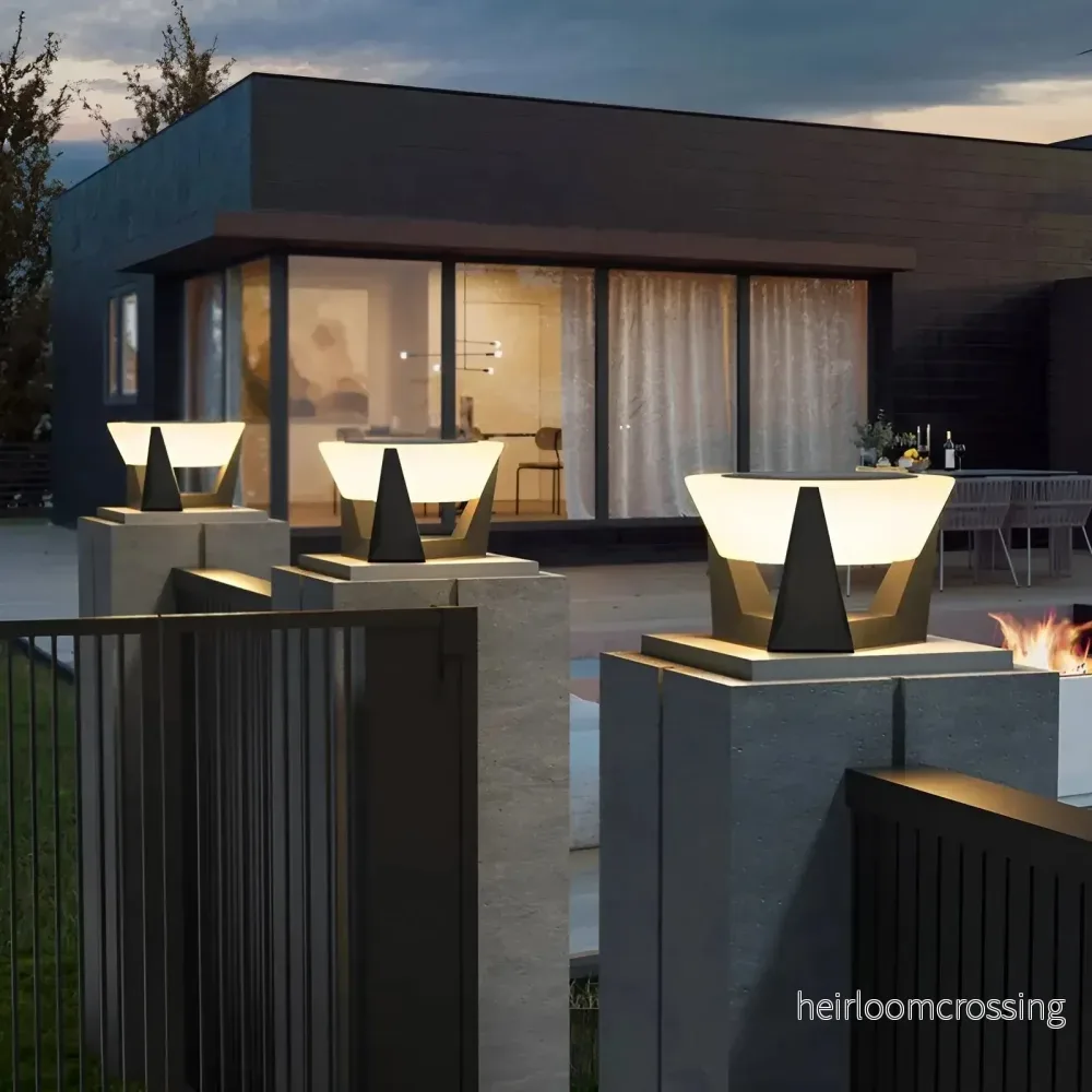 Lyxig solträdgårdslampa i japansk stil - ZenGlow
