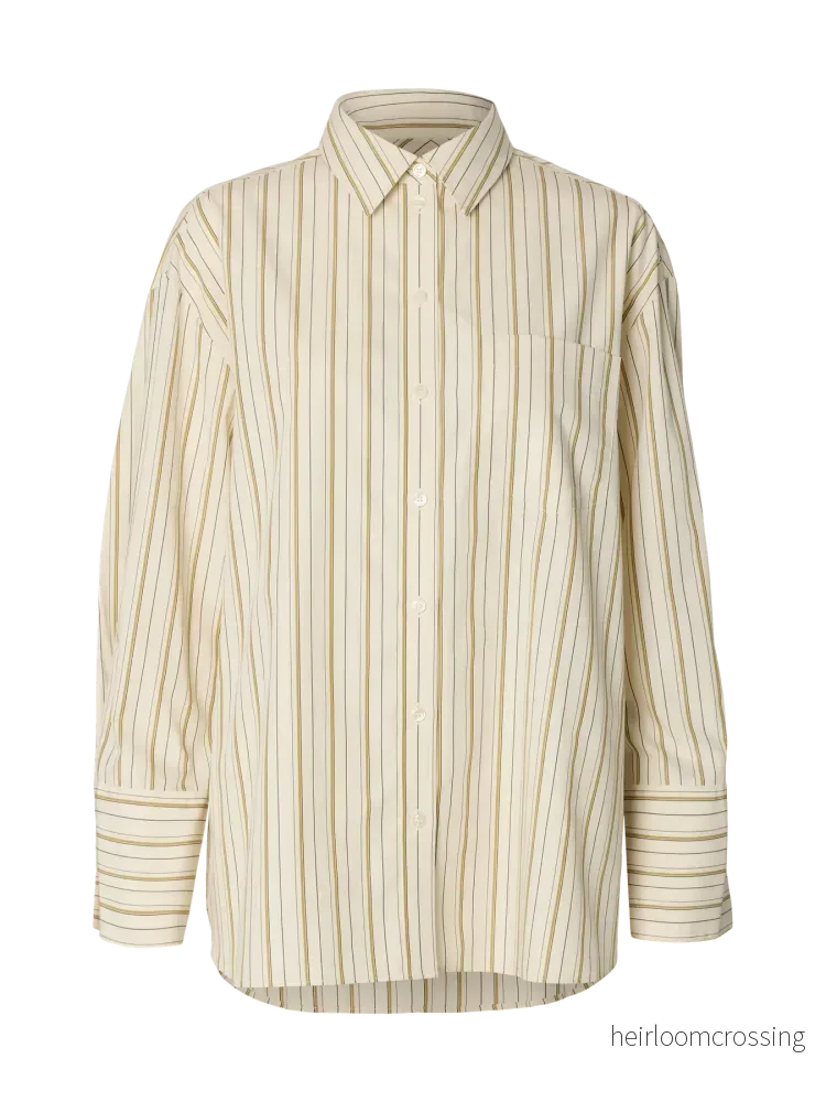 SLWDANNIE LS STRIPE OVERSIZE SHIRT SLWDANNIE LS STRIPE OVERSIZE SHIRT