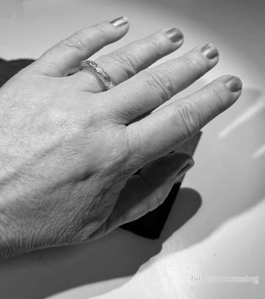 Kraftig silverring Wilma - sandgjuten - Bild 2