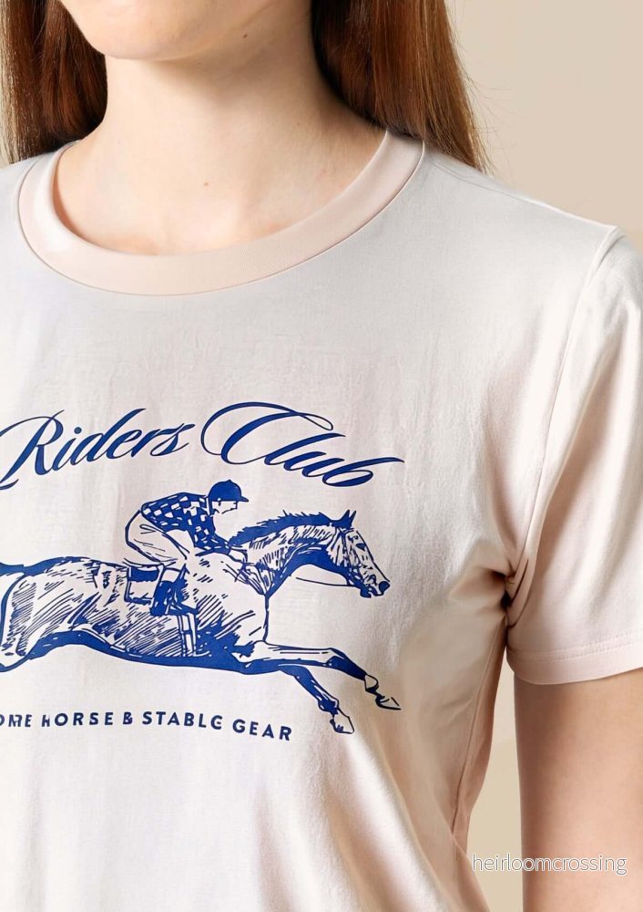 Riders Club derby T-shirt ljusrosa junior - Bild 3