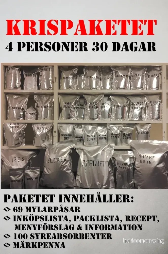 Krispaketet – 4 personer 30 dagar Krispaketet – 4 personer 30 dagar