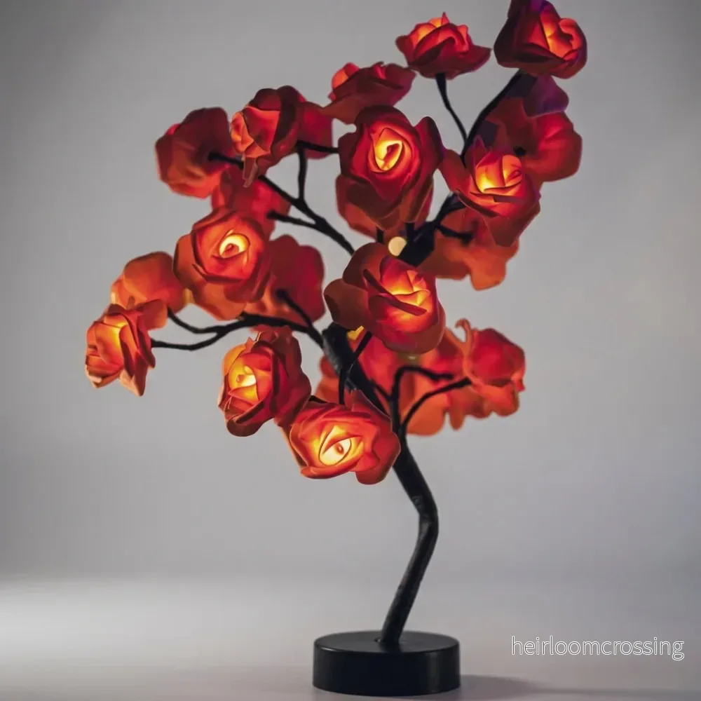 Handgjord blommig ljusskulptur - Glowbloom - Bild 2