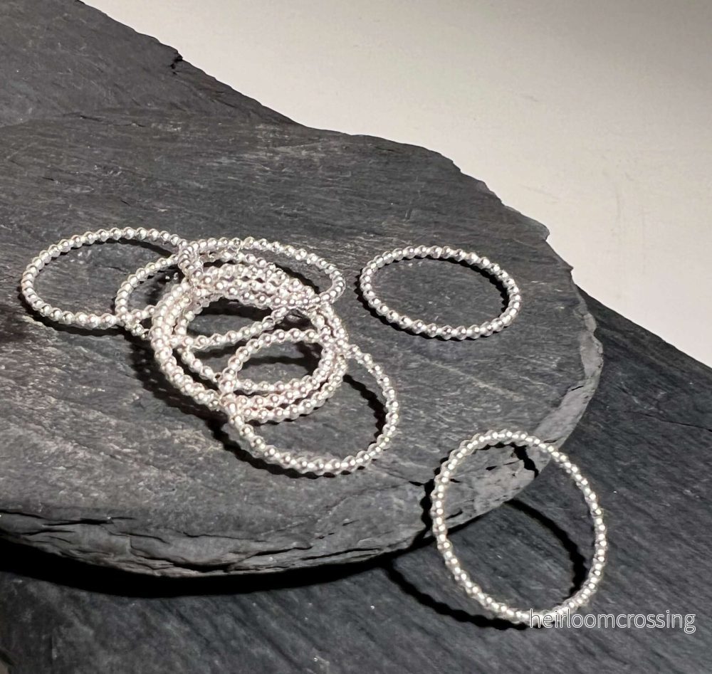 Tunn silverring Leonore - supertunn - Bild 3