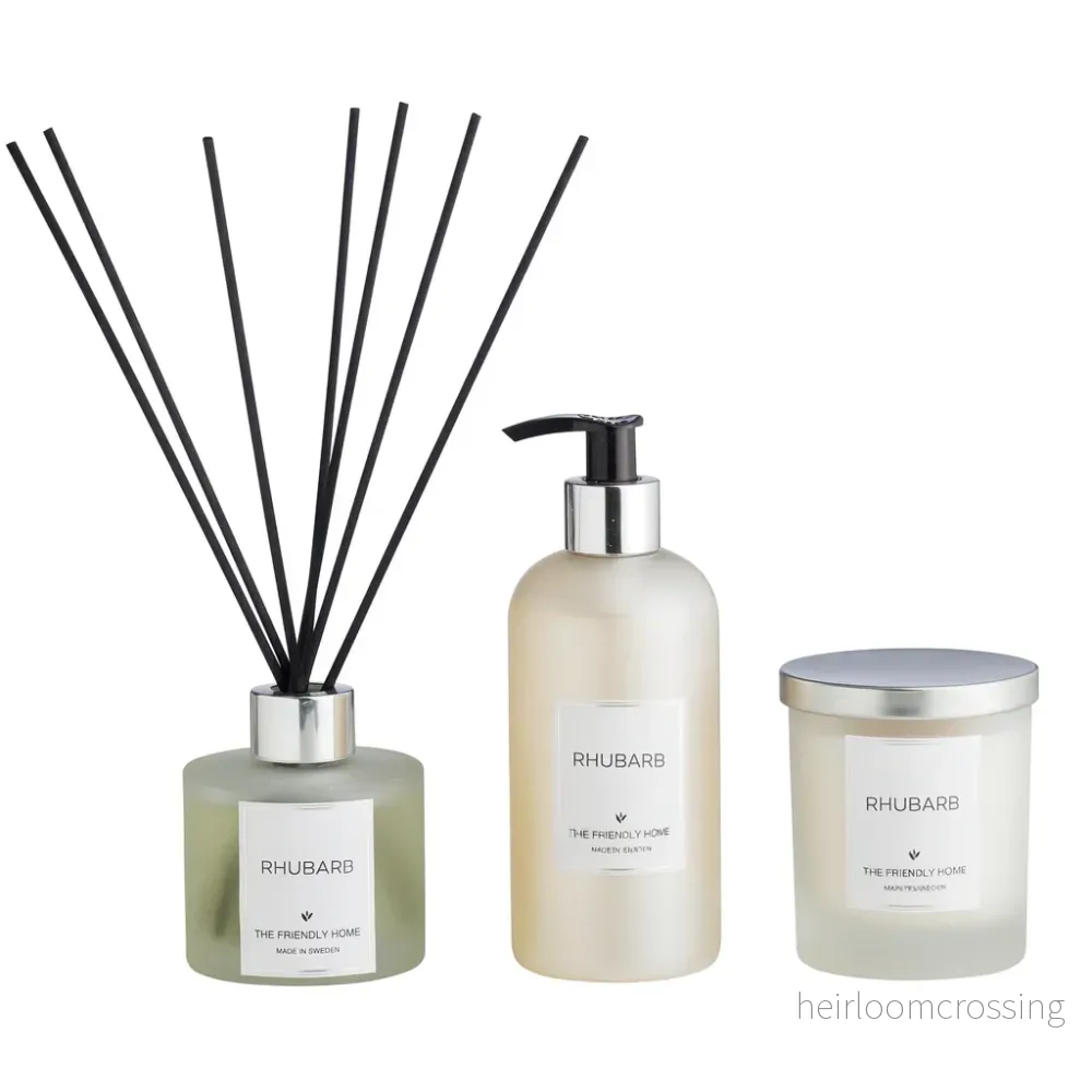 Rhubarb Doftljus Doftpinnar Handtvål – Paket Rhubarb Doftljus Doftpinnar Handtvål – Paket