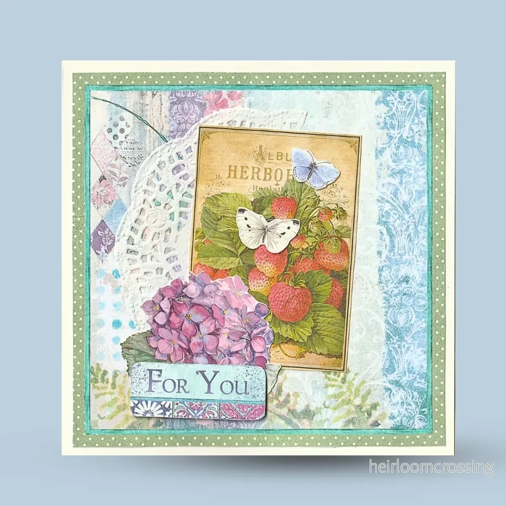 Gratulationskort 15×15: ”For you” Hortensia Gratulationskort 15×15: ”For you” Hortensia