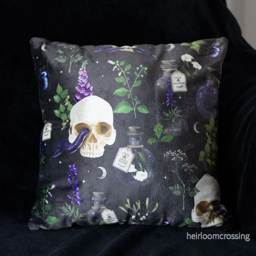 35cm Square Venom & Vines Print Cushion 35cm Square Venom & Vines Print Cushion
