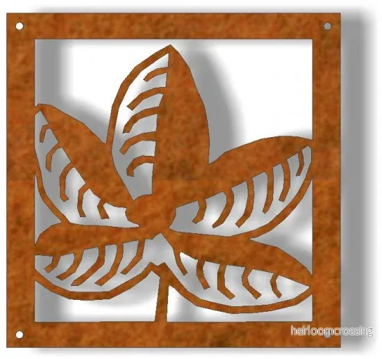 Prydnadsplatta Blomma 13 x 13 Prydnadsplatta Blomma 13 x 13