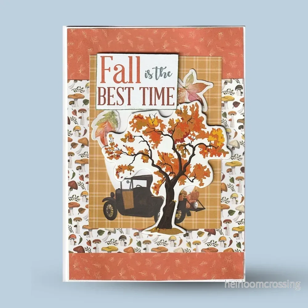 Gratulationskort A6: ”Fall is the best time”