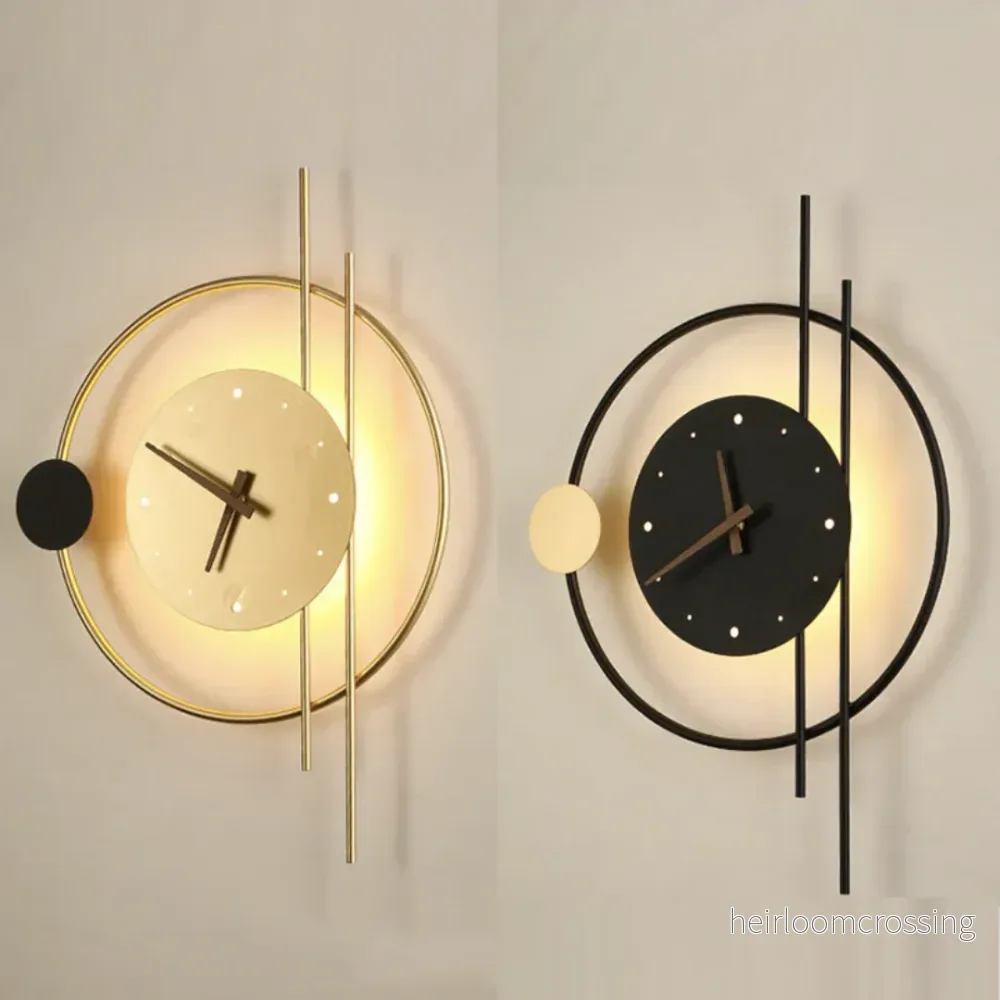 Moderna LED-väggklocklampa – Chronos Moderna LED-väggklocklampa – Chronos