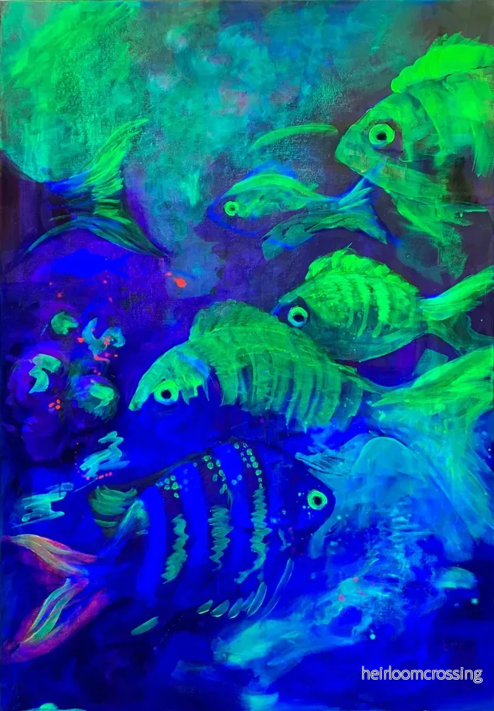 Fishlife – originalmålning - Bild 2