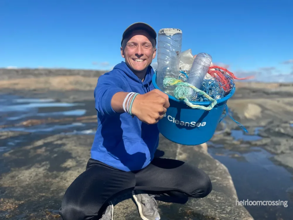 Actiontaker - Havsblå/Sandbeige - Ta bort 1 kg plastskräp! - Bild 3