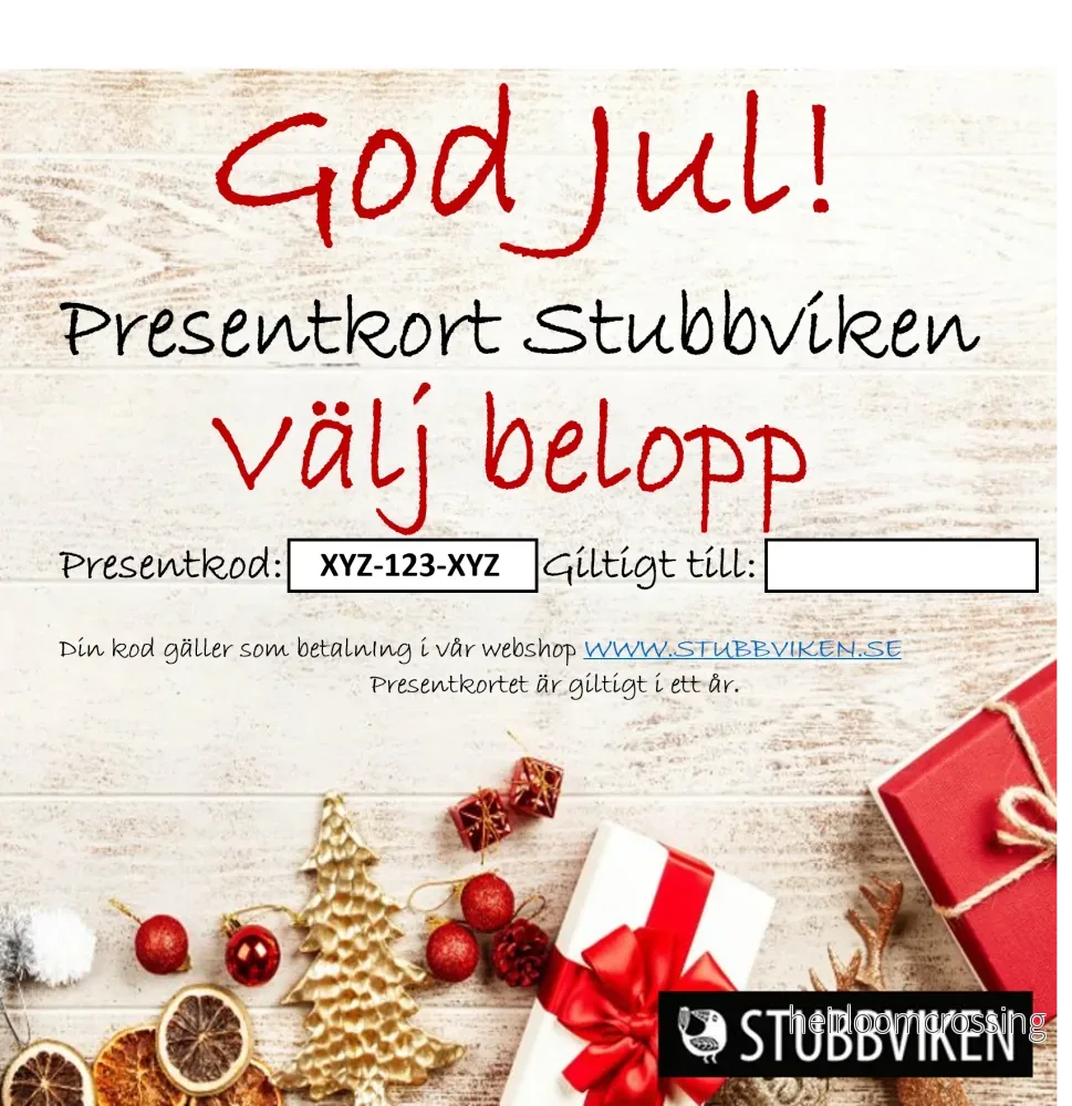 Presentkort Jul Stubbviken – Skickas till köparens postadress Presentkort Jul Stubbviken – Skickas till köparens postadress