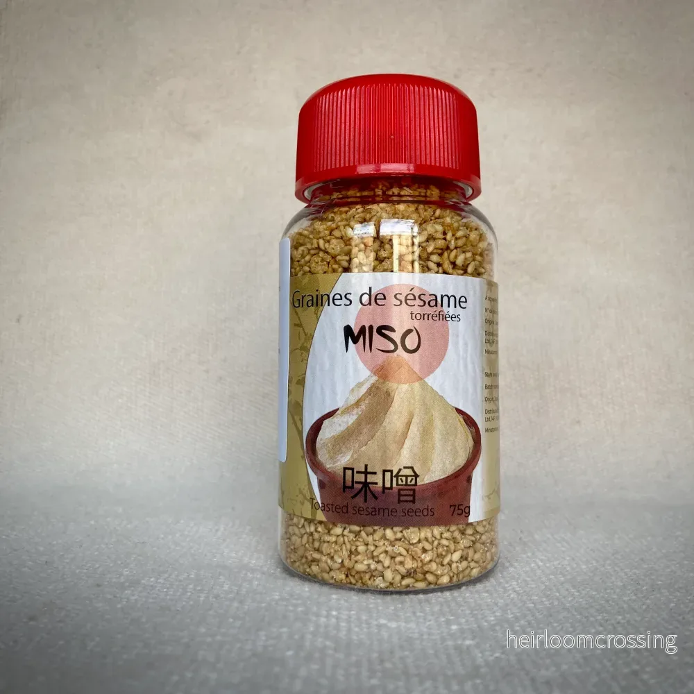 Rostade sesamfrön smaksatta med miso 75g Rostade sesamfrön smaksatta med miso 75g