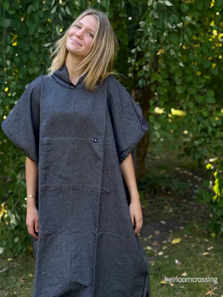 Badponcho Ericeira Svart Badponcho Ericeira Svart