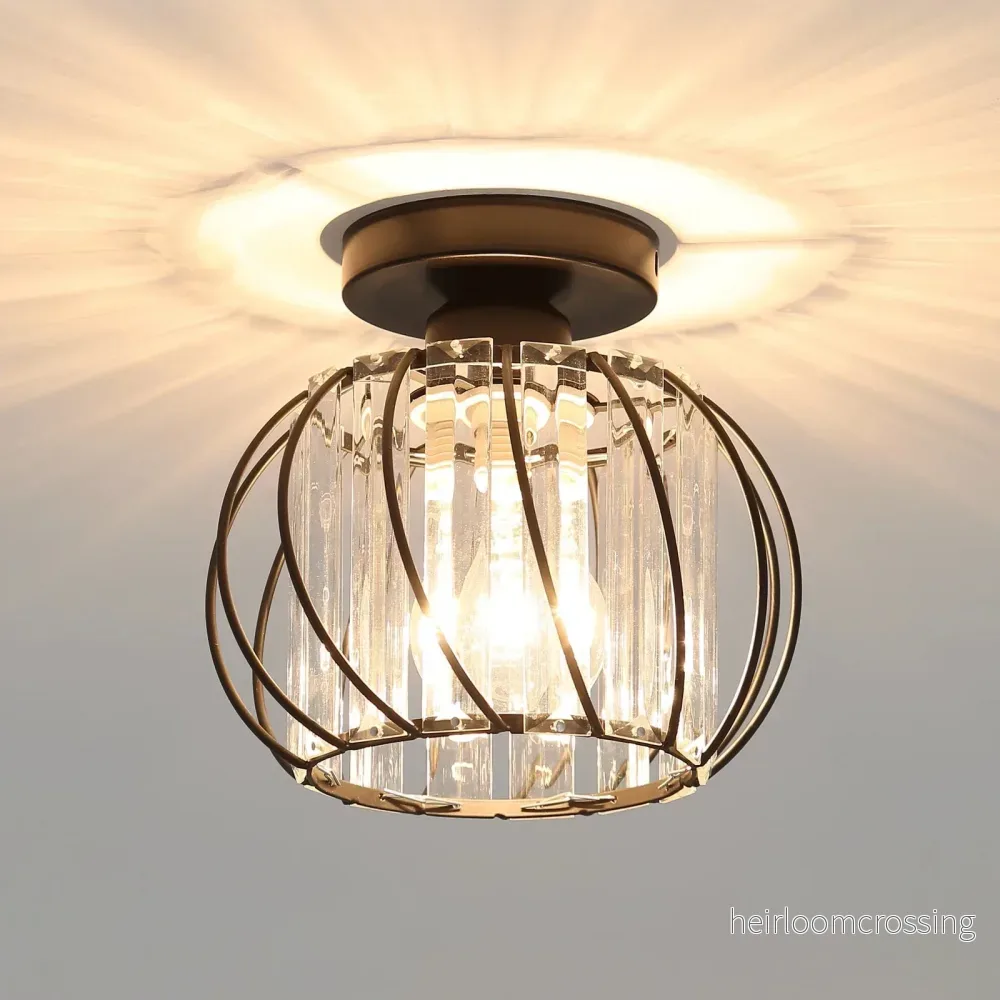 Taklampa i glas – nordisk minimalistisk plafond för hall Taklampa i glas – nordisk minimalistisk plafond för hall