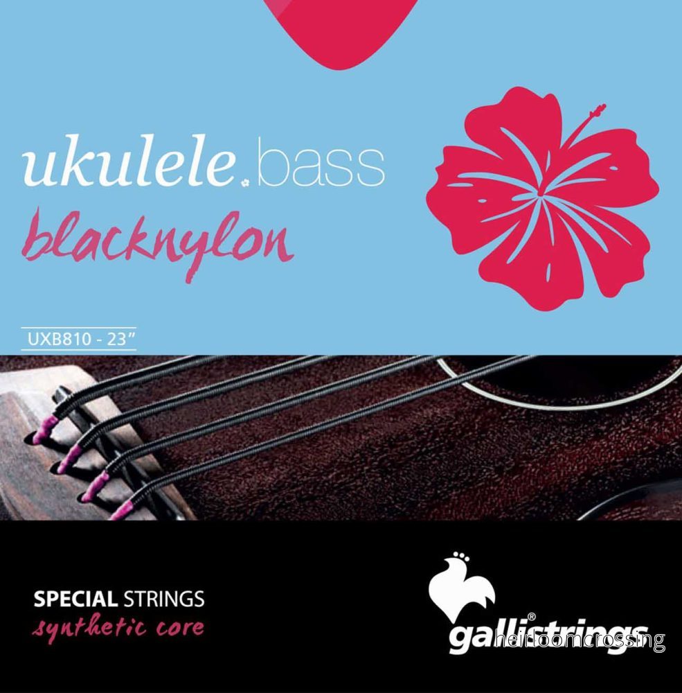 Svart nylon - Strängar till ukulelenbass - Bild 2