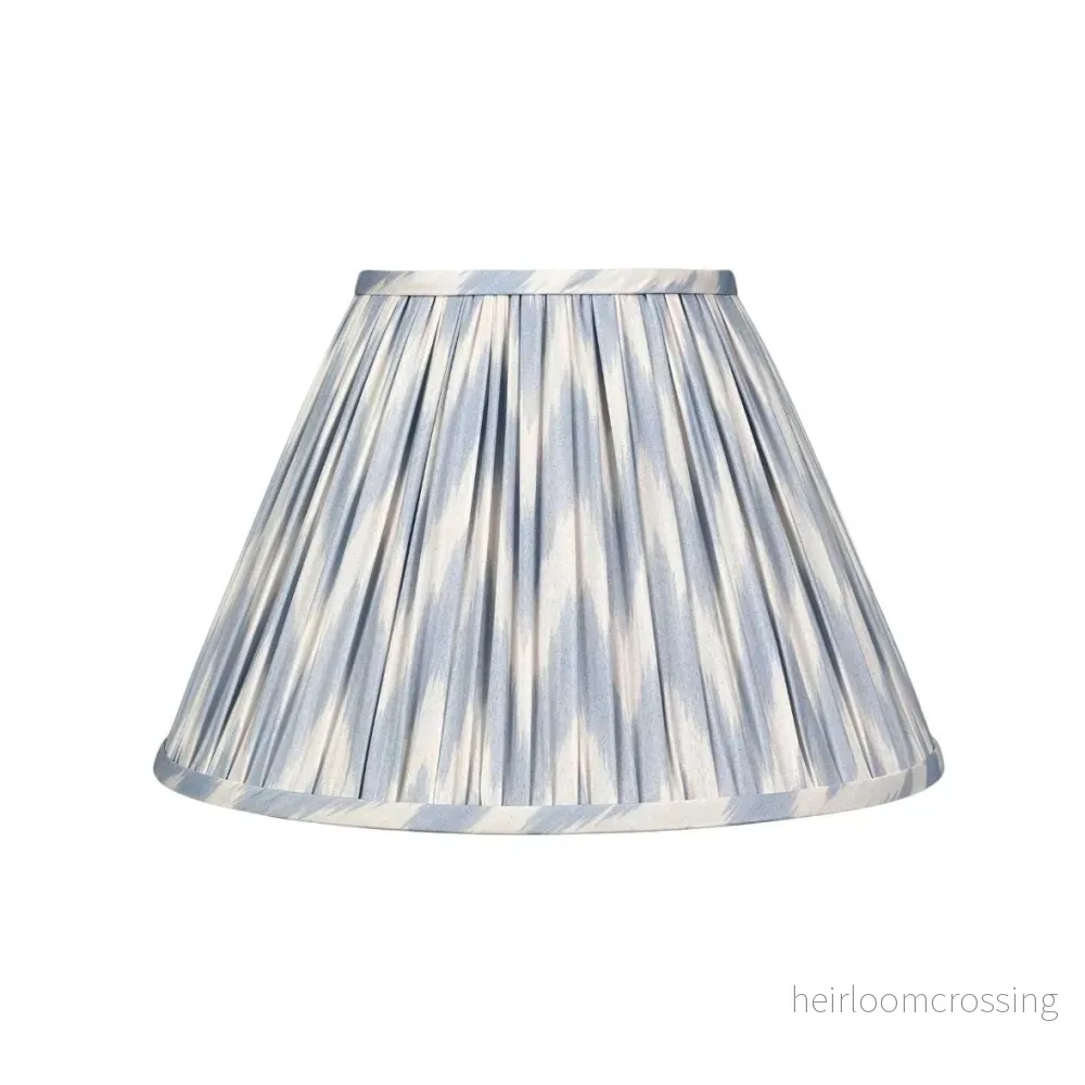 Lampshade Ikat Azure Large