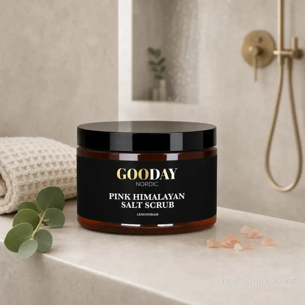 GOODAY Rosa Himalayasalt Skrubb Citrongräs 500g - Bild 3