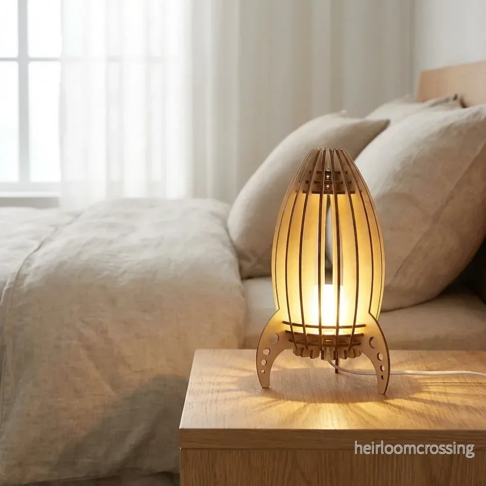 Raketformad bordslampa - Luminocket