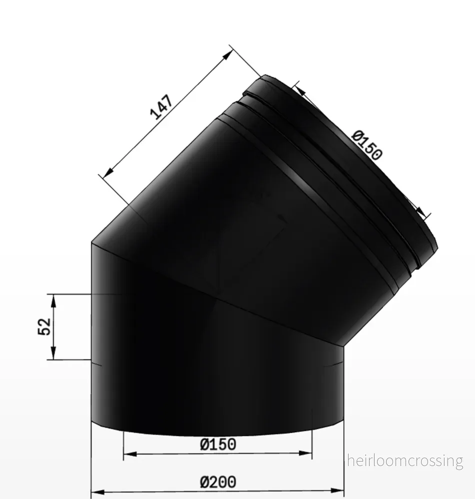 Skorsten Schiedel Rörböj PMS25/150 Skorsten Schiedel Rörböj PMS25/150