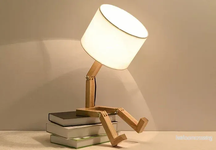 Trälampa med bokstöd - RutanFlex - Bild 2