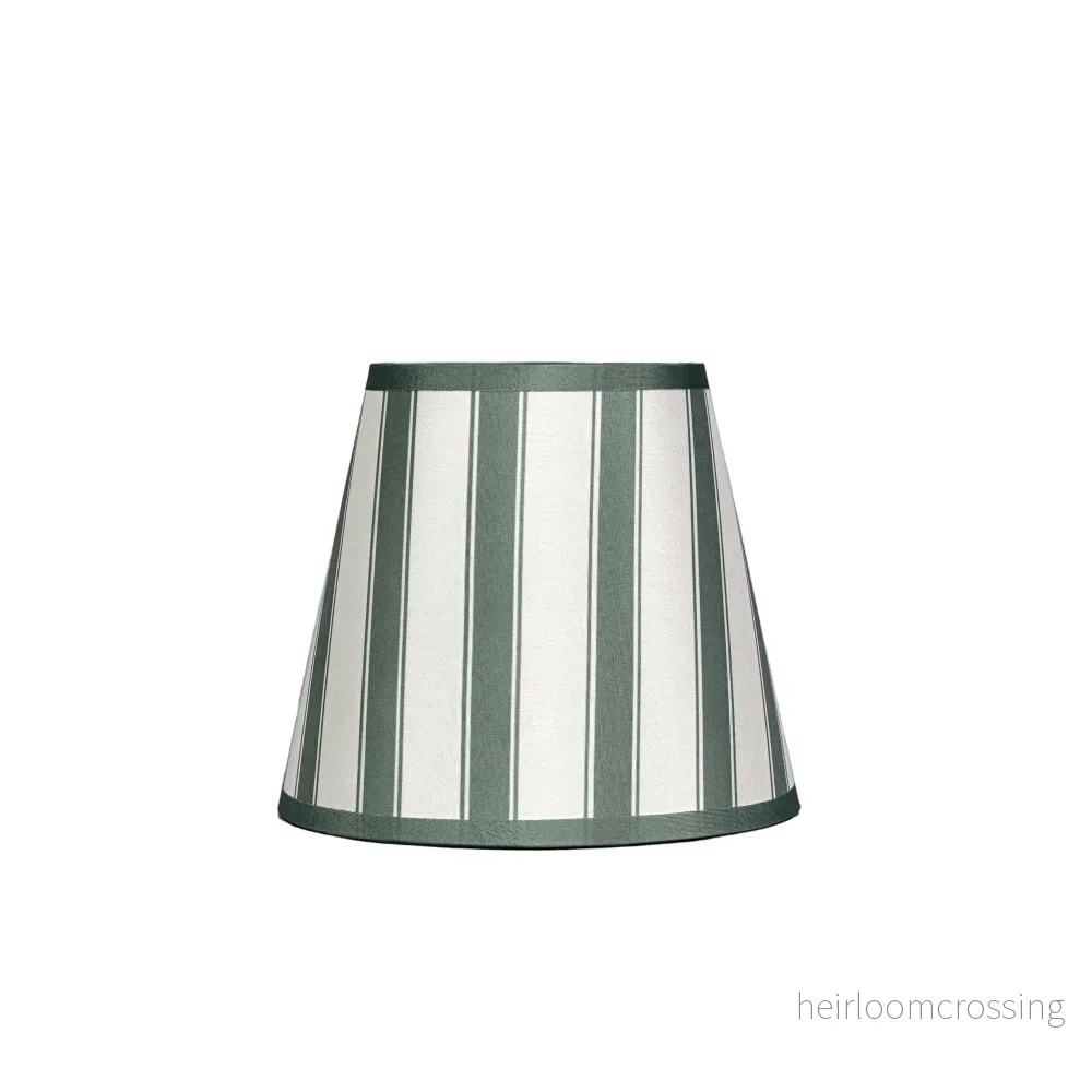 Lampshade Green Stripes Medium