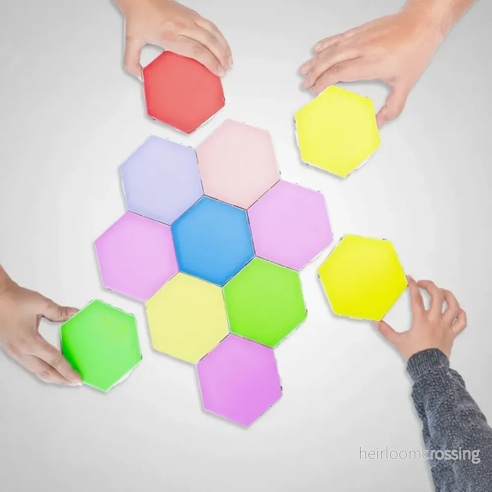 Sexkantiga LED-väggmoduler - HexaGlow - Bild 2