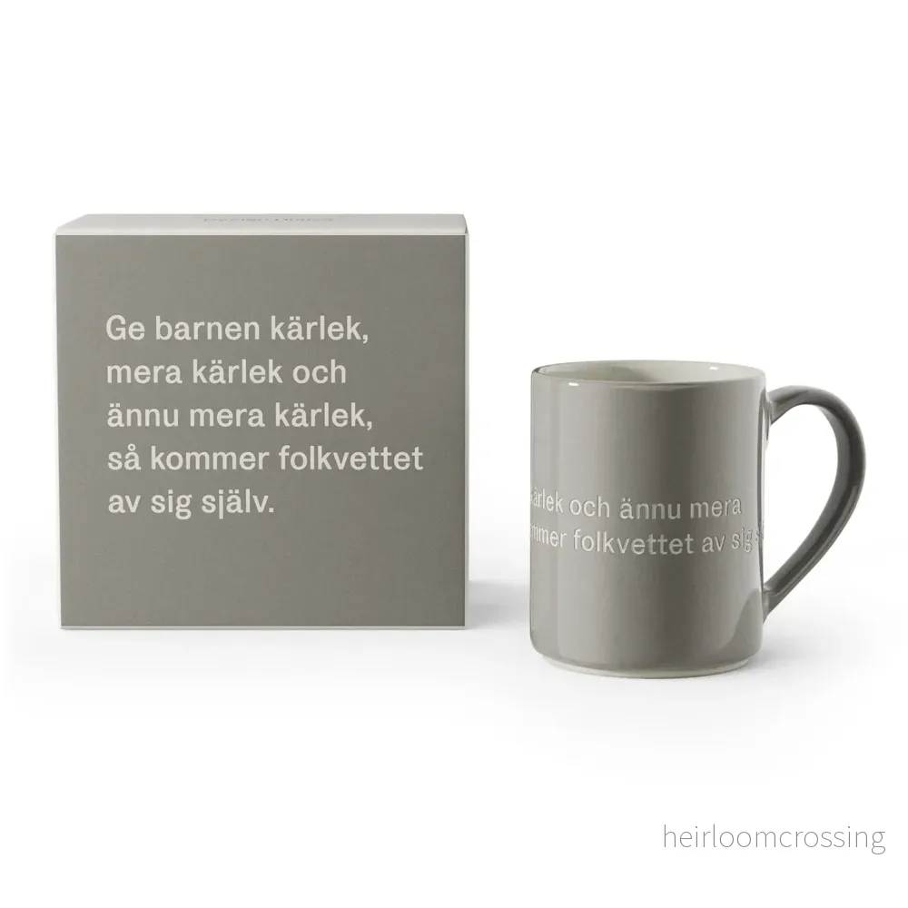 Astrid Lindgren Mugg – Ge barnen kärlek