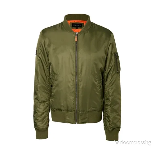 HOLLIES Mens bomber Grön HOLLIES Mens bomber Grön