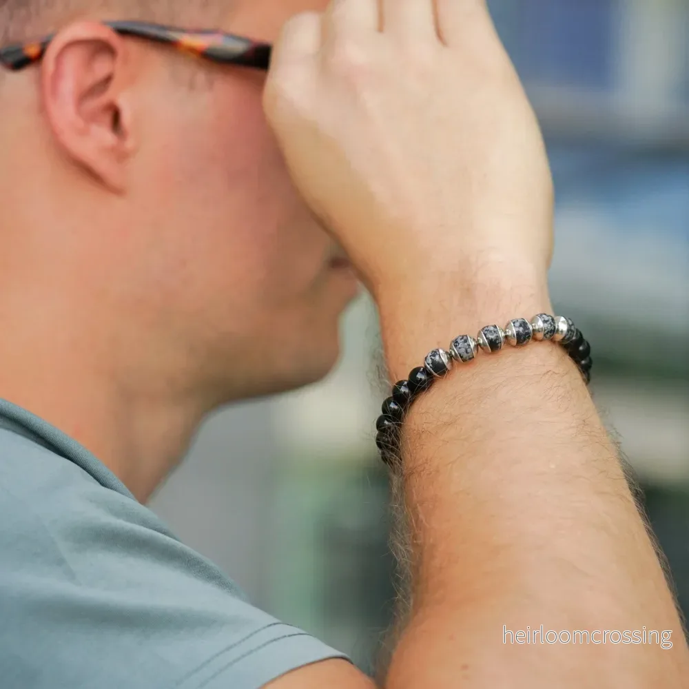Armband Jason – Rostfritt Stål & Natursten - Bild 2
