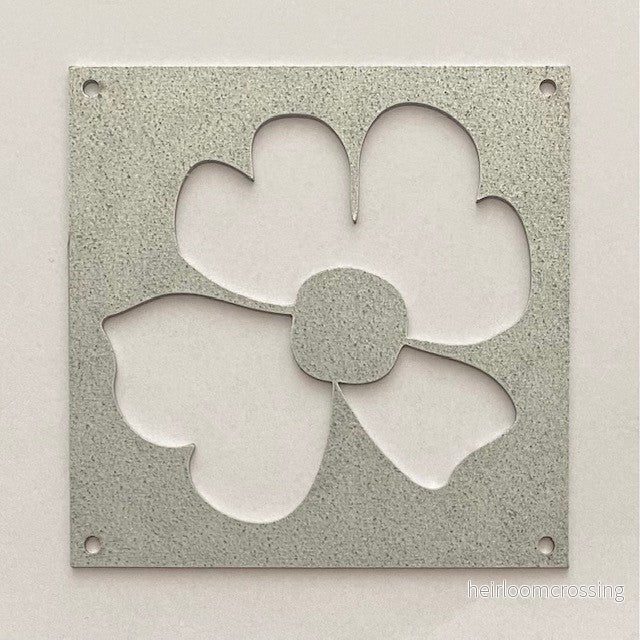 Prydnadsplatta Flora 10 x 10 – zink Prydnadsplatta Flora 10 x 10 – zink