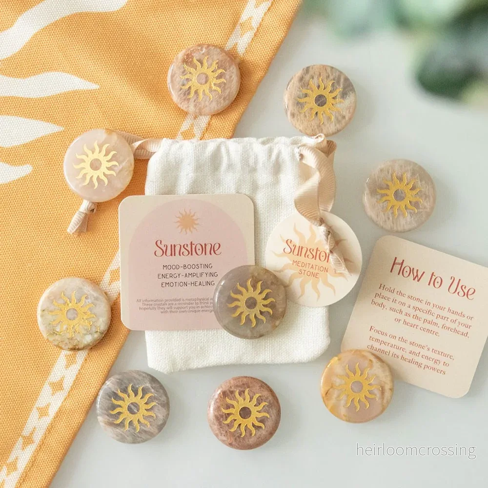 Solsten – Meditationssten med solmotiv - Bild 2