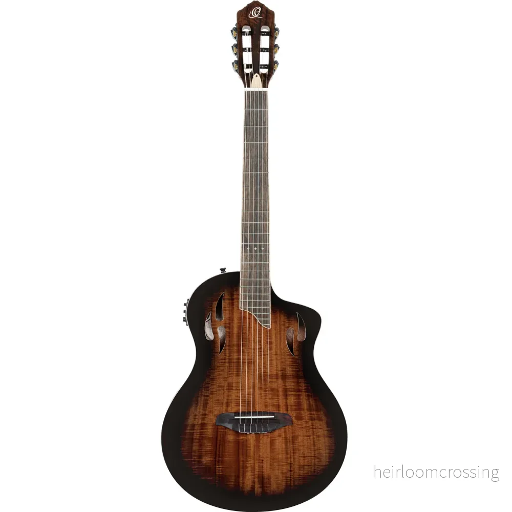 Thin Body nylonsträngad gitarr med pickup - Gloss Burst - Bild 2