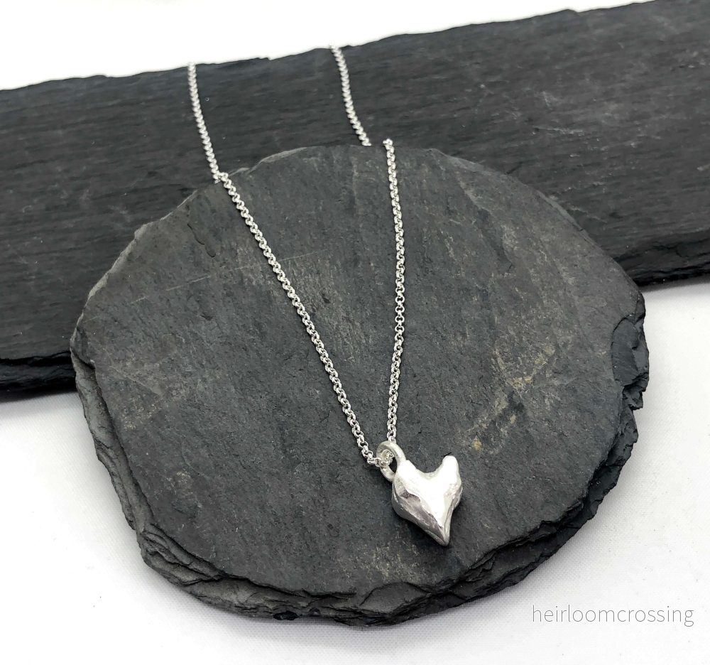 Silverhalsband med hjärta Big Little Heart2 - Bild 3