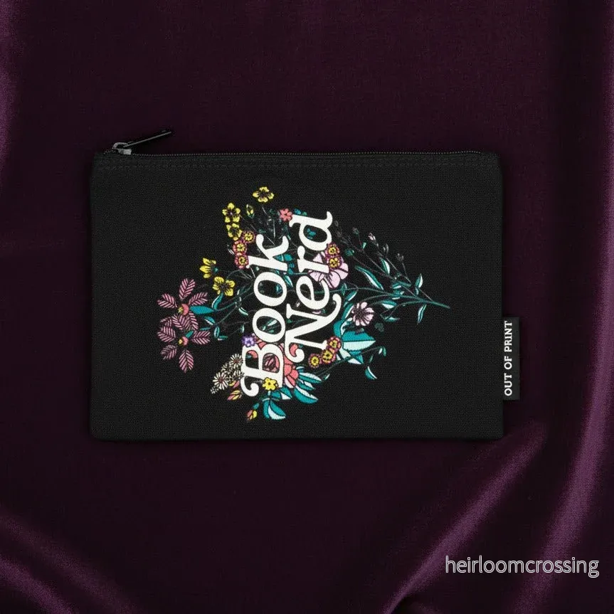 Book Nerd Floral Pouch Book Nerd Floral Pouch