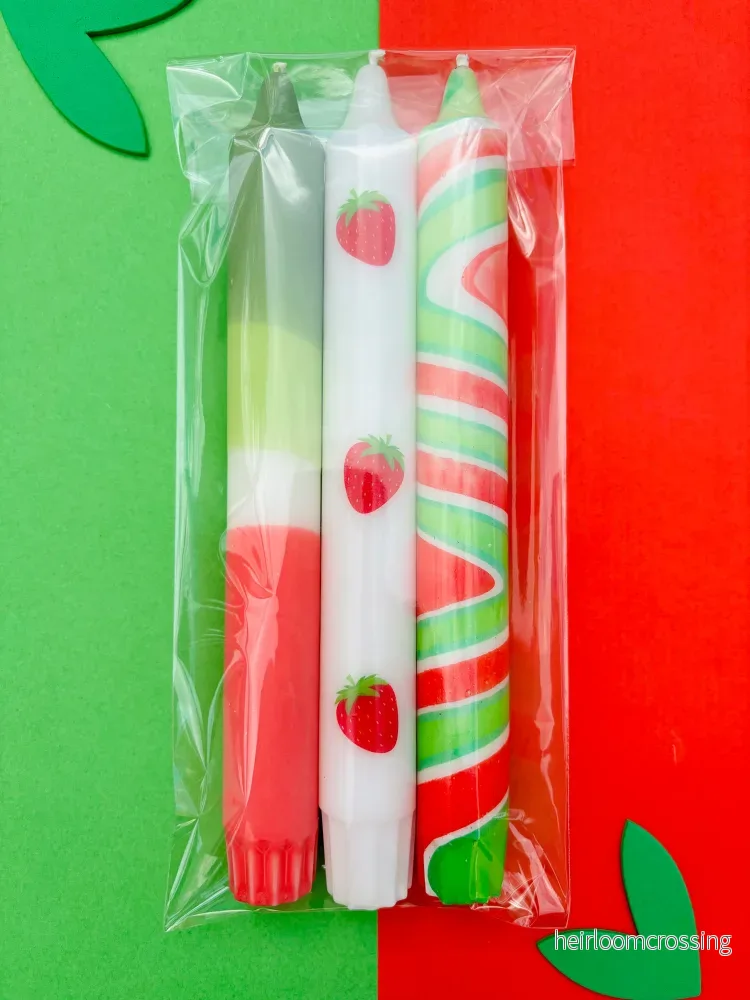 STRAWBERRY CANDLE 3-PACK - Bild 3