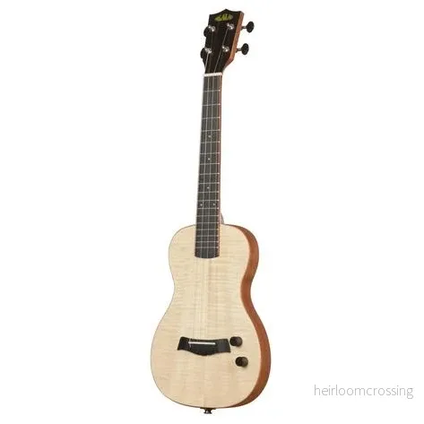 Solid Body Electric Flame Maple Tenorukulele Solid Body Electric Flame Maple Tenorukulele