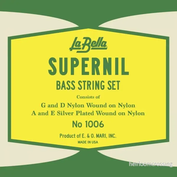 La Bella 1006 Supernil â Balanserad jazz- och arco-sats La Bella 1006 Supernil â Balanserad jazz- och arco-sats
