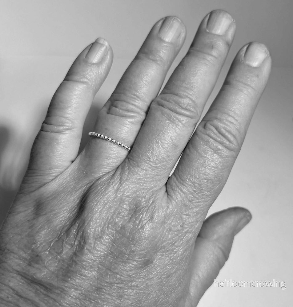 Tunn silverring Leonore - supertunn - Bild 2