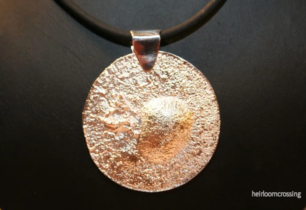 Unikt silverhalsband Månyta - Bild 2