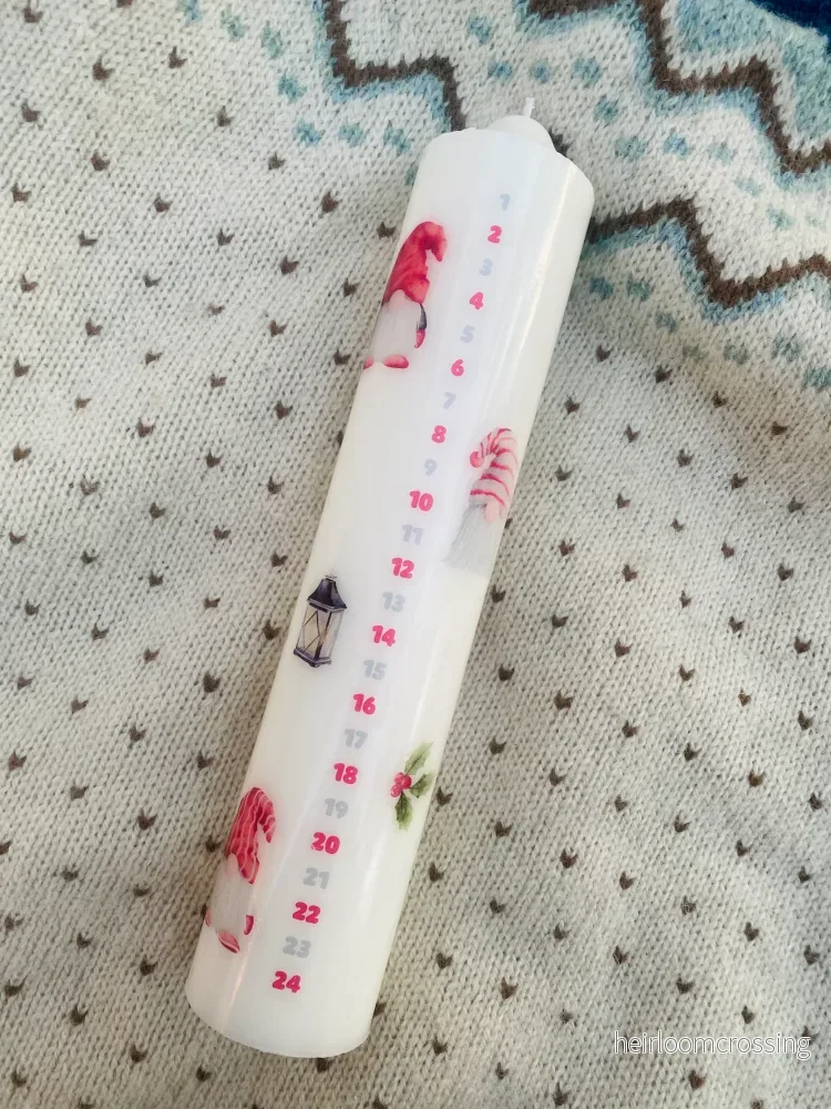 CALENDAR CANDLE- TOMTE
