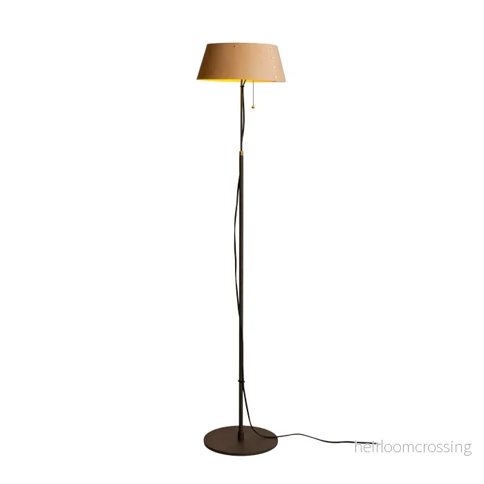 Karl läder golvlampa - Bild 2